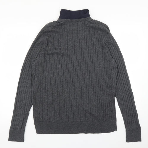 M&S Mens Grey   Pullover Jumper Size L