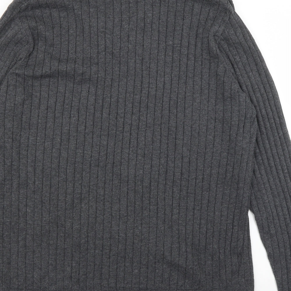 M&S Mens Grey   Pullover Jumper Size L