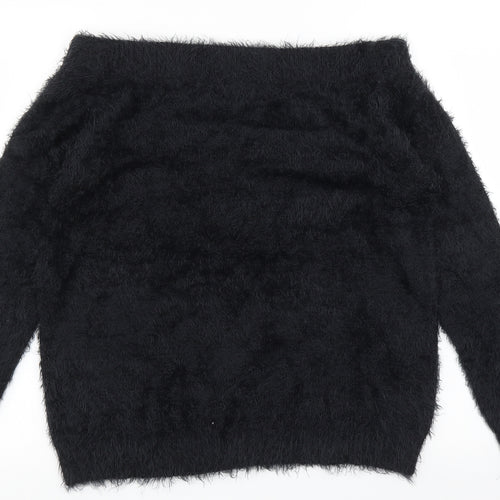 Brave Soul Womens Black   Pullover Jumper Size 16