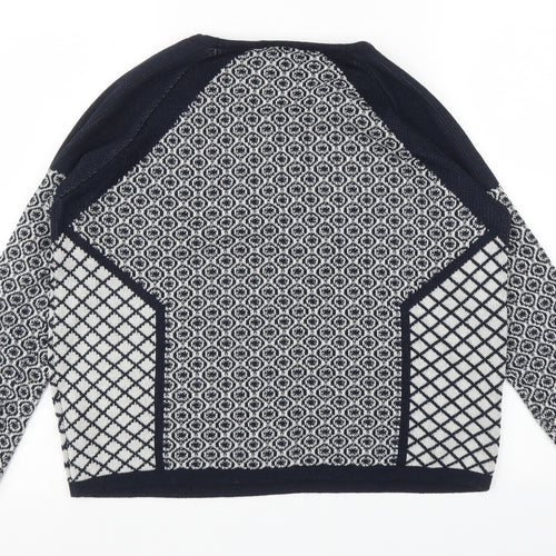 Warehouse Womens Multicoloured Argyle/Diamond  Pullover Jumper Size 12