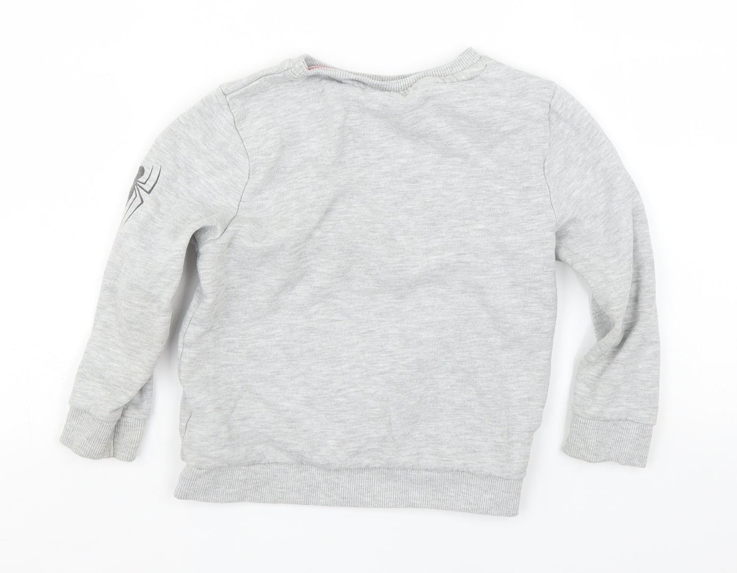 Primark Boys Grey   Pullover Sweatshirt Size 4-5 Years  - Spiderman