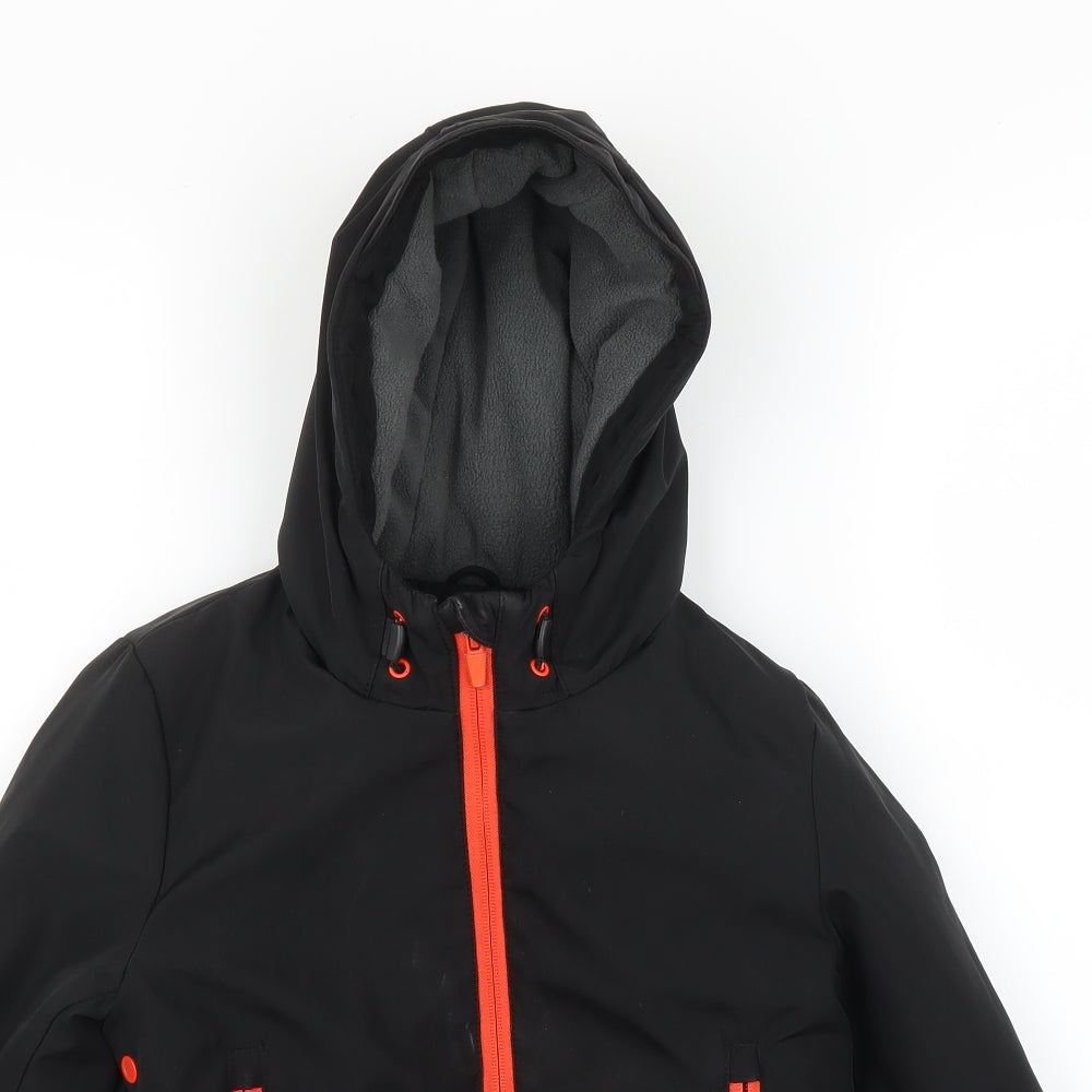 George Boys Black   Rain Coat Coat Size 5-6 Years