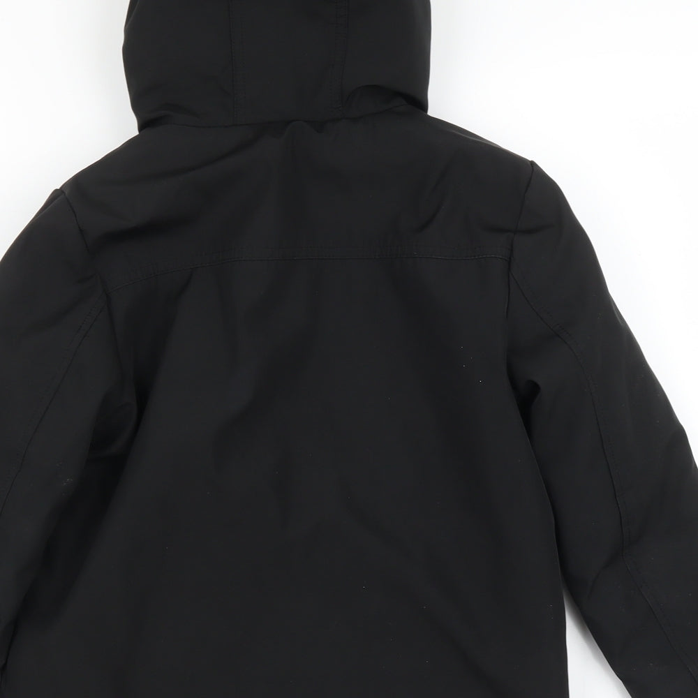 George Boys Black   Rain Coat Coat Size 5-6 Years