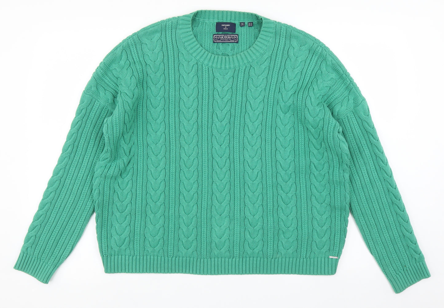 Superdry Womens Green   Pullover Jumper Size 14