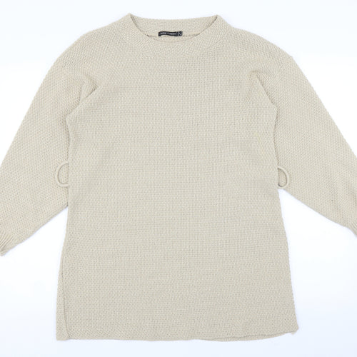 I SAW IT FIRST Womens Beige   Pullover Jumper Size 8