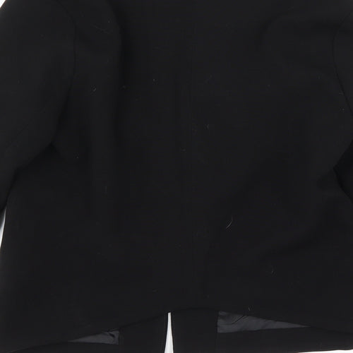 Missguided Womens Black   Jacket Sport Coat Size 8