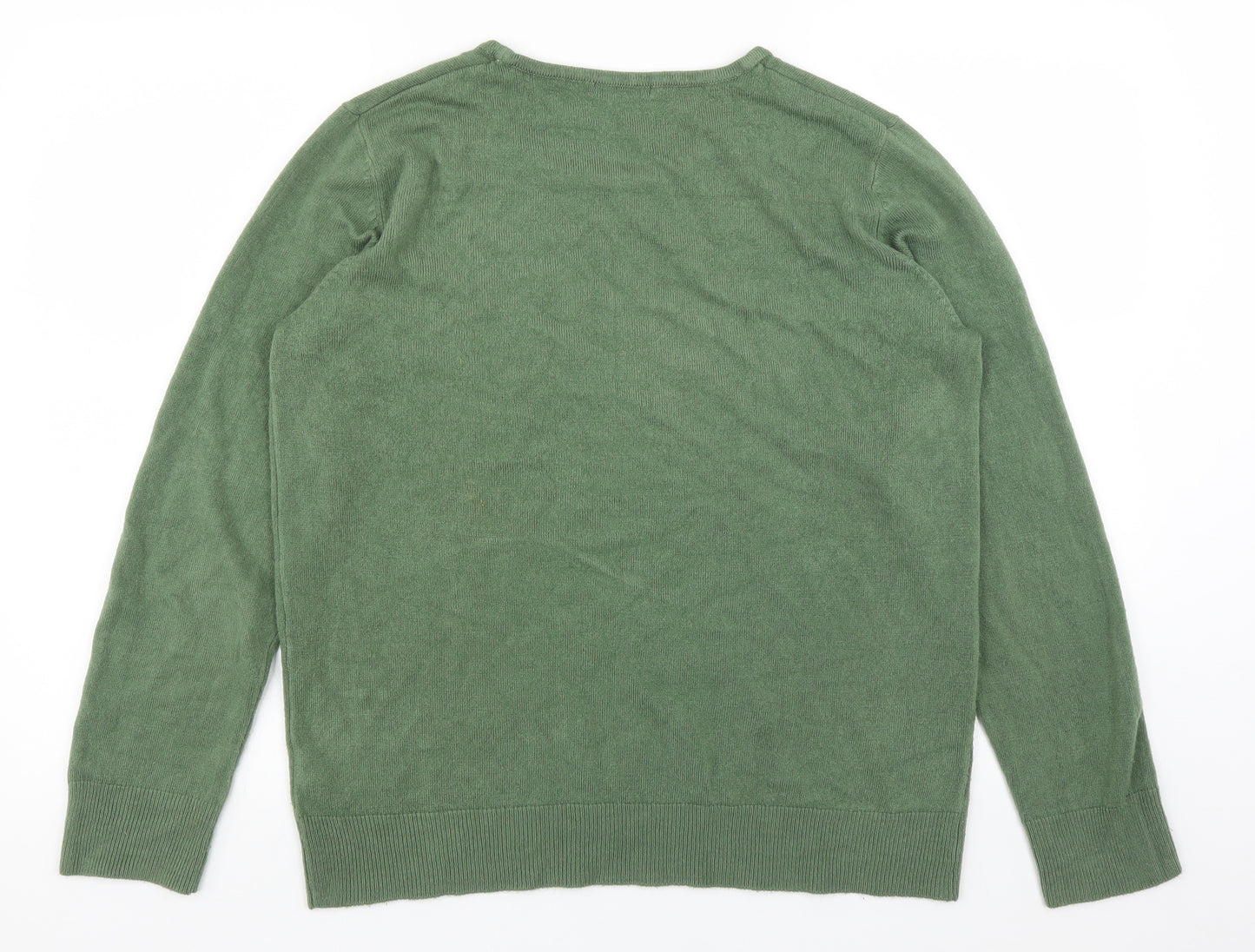 ANNE WEYBURN Womens Green   Pullover Jumper Size 18
