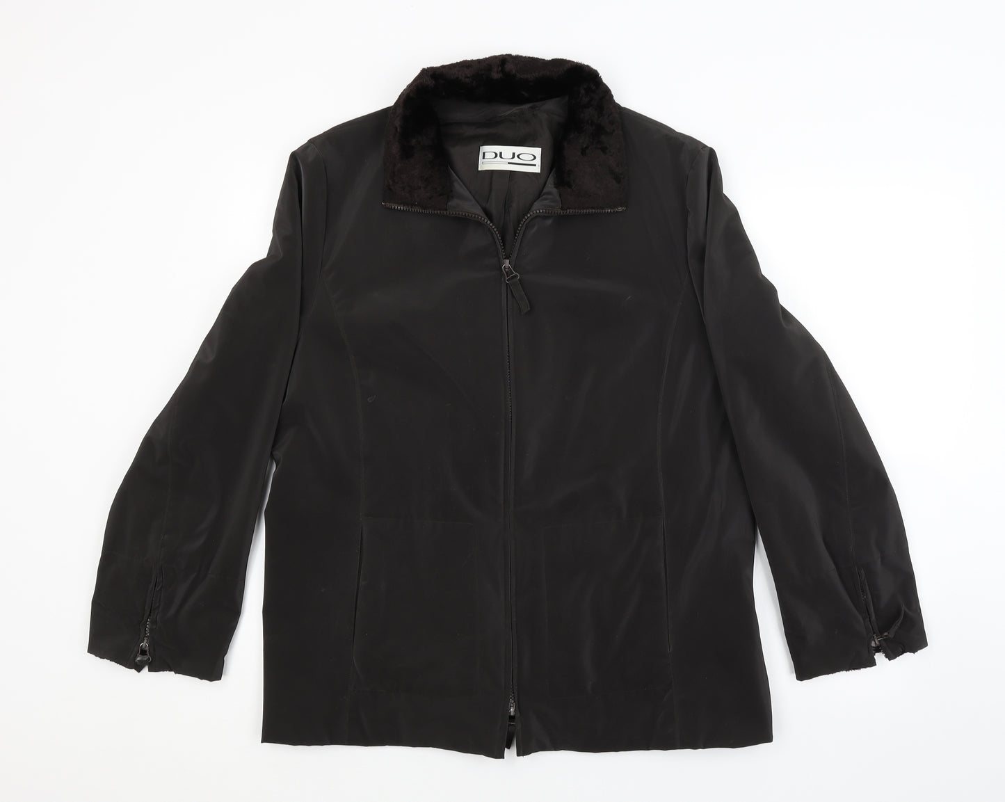 DUO Womens Brown   Jacket  Size 14
