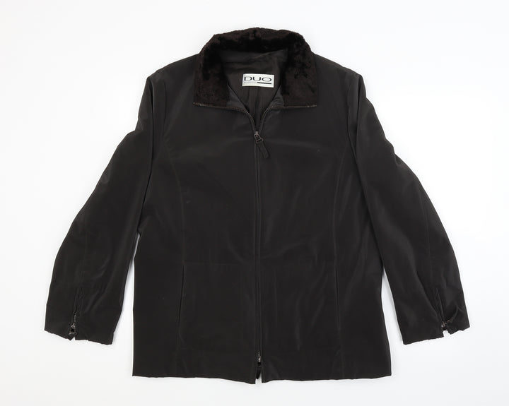 DUO Womens Brown   Jacket  Size 14