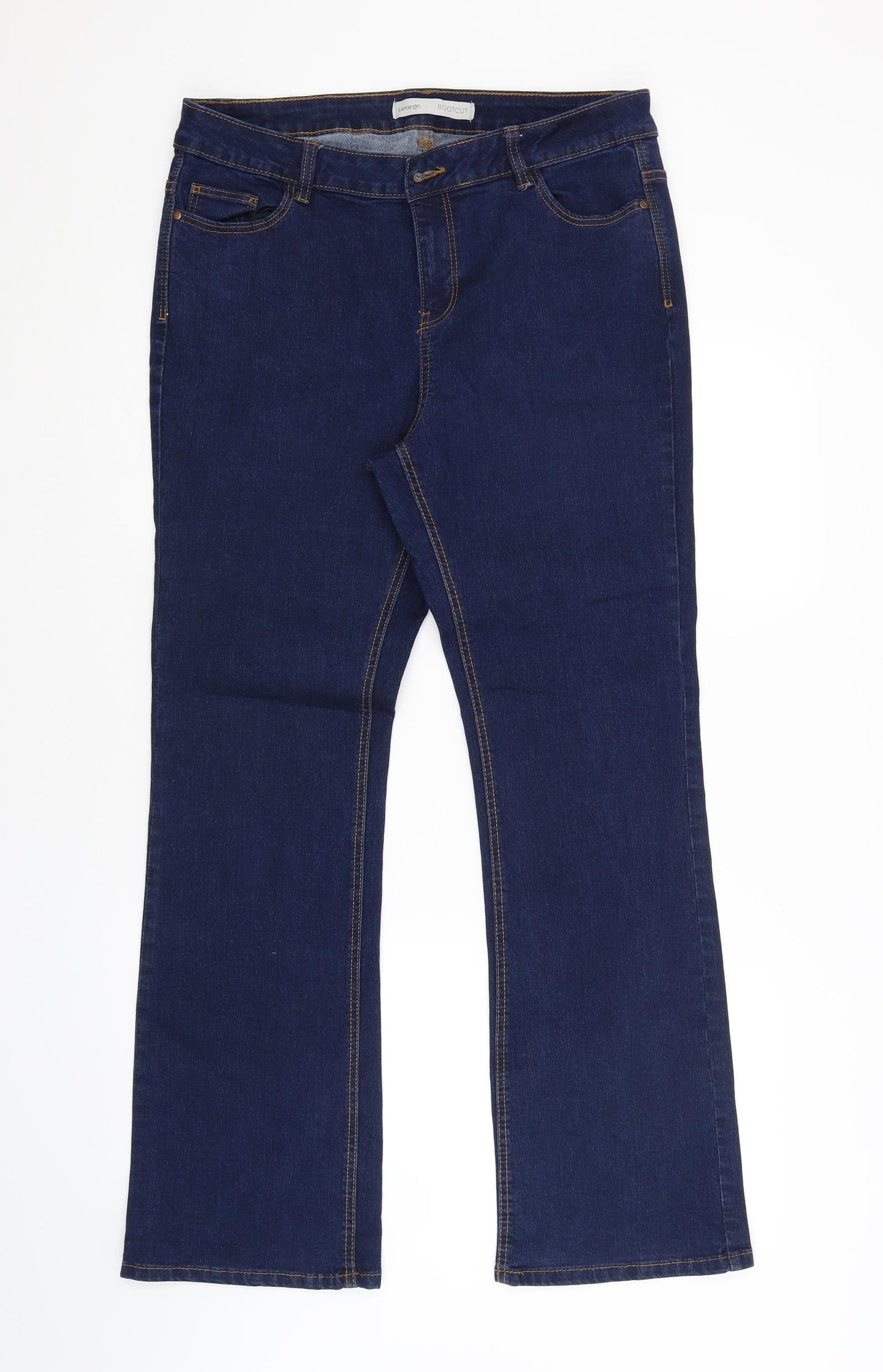 George Womens Blue   Bootcut Jeans Size 16 L29 in