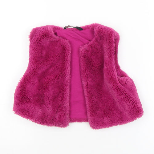George Girls Purple   Windbreaker Waistcoat Size 3-4 Years