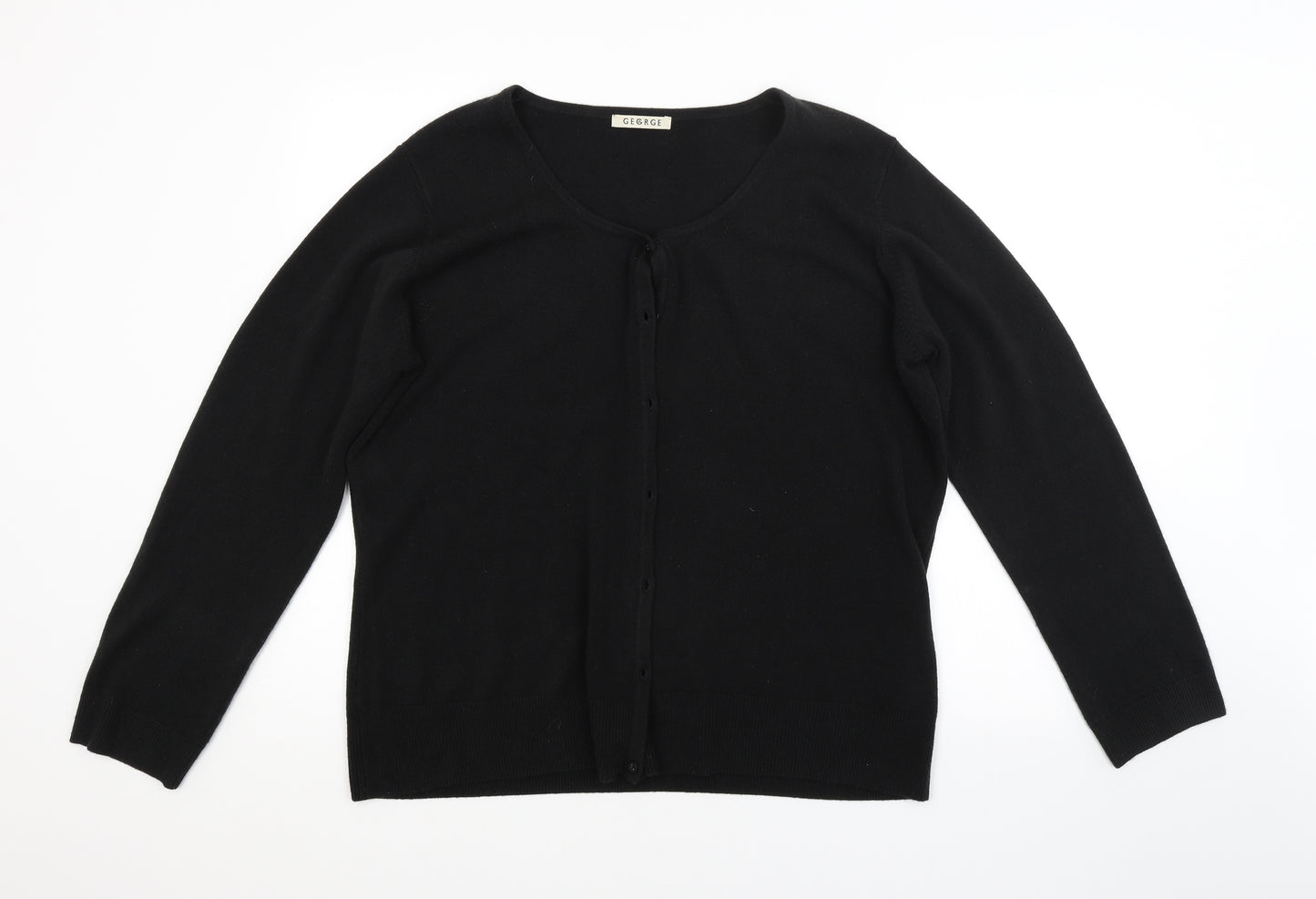 George Womens Black   Cardigan Jumper Size 24
