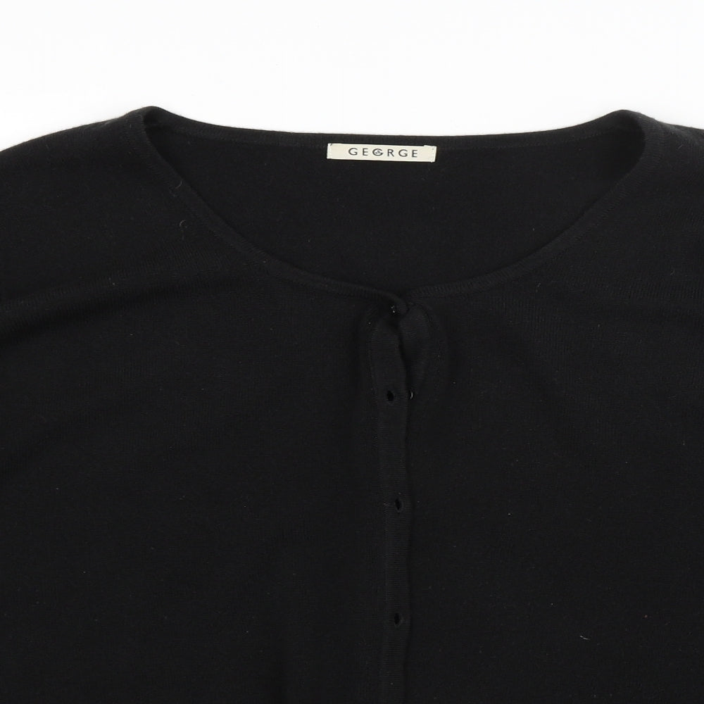 George Womens Black   Cardigan Jumper Size 24