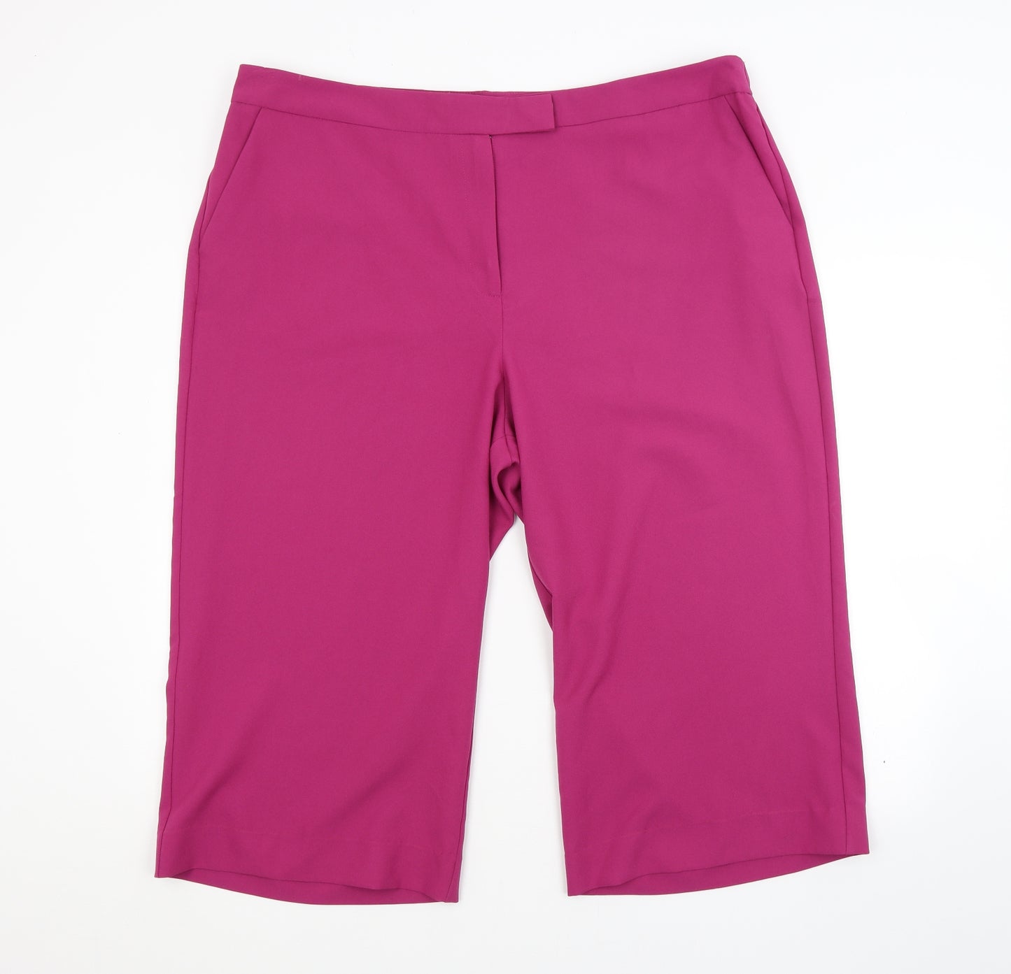 Preworn Womens Purple   Cropped Trousers Size 22 L20 in