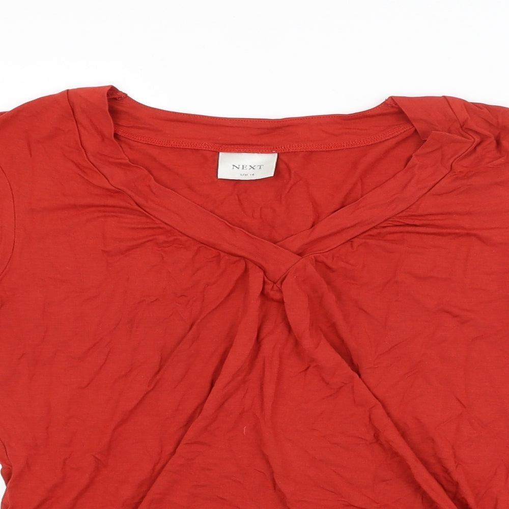 NEXT Womens Red   Basic Blouse Size 16