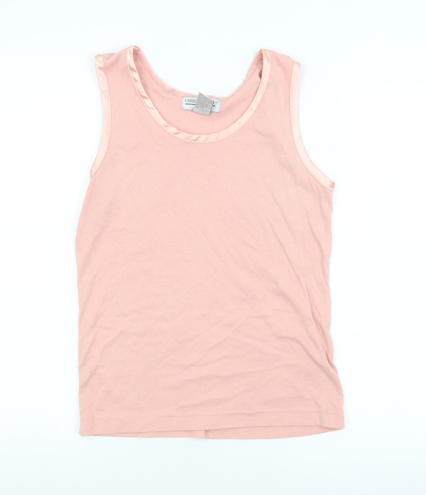 Carolyn Taylor Womens Pink   Basic Tank Size L