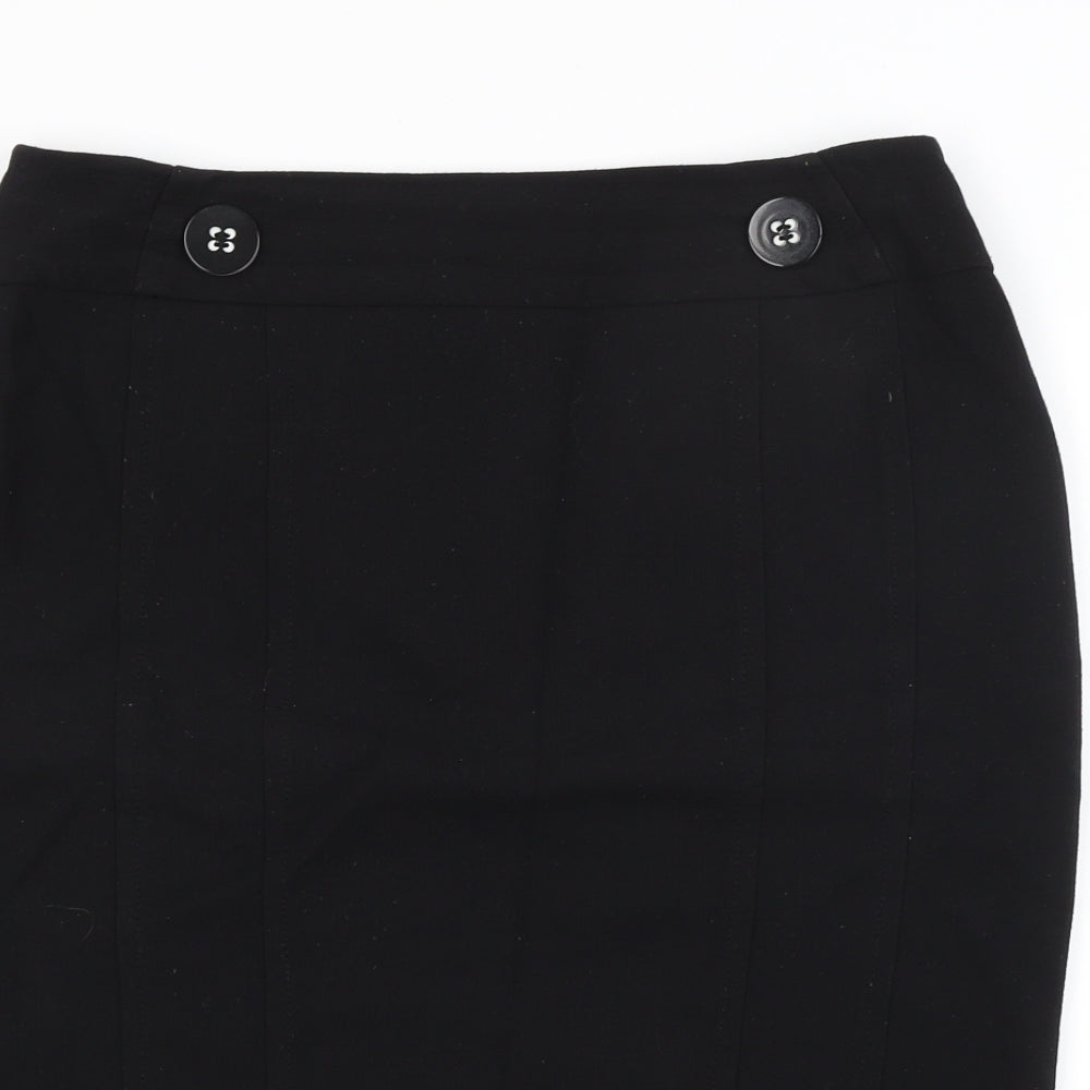 Wallis Womens Black   Straight & Pencil Skirt Size 14