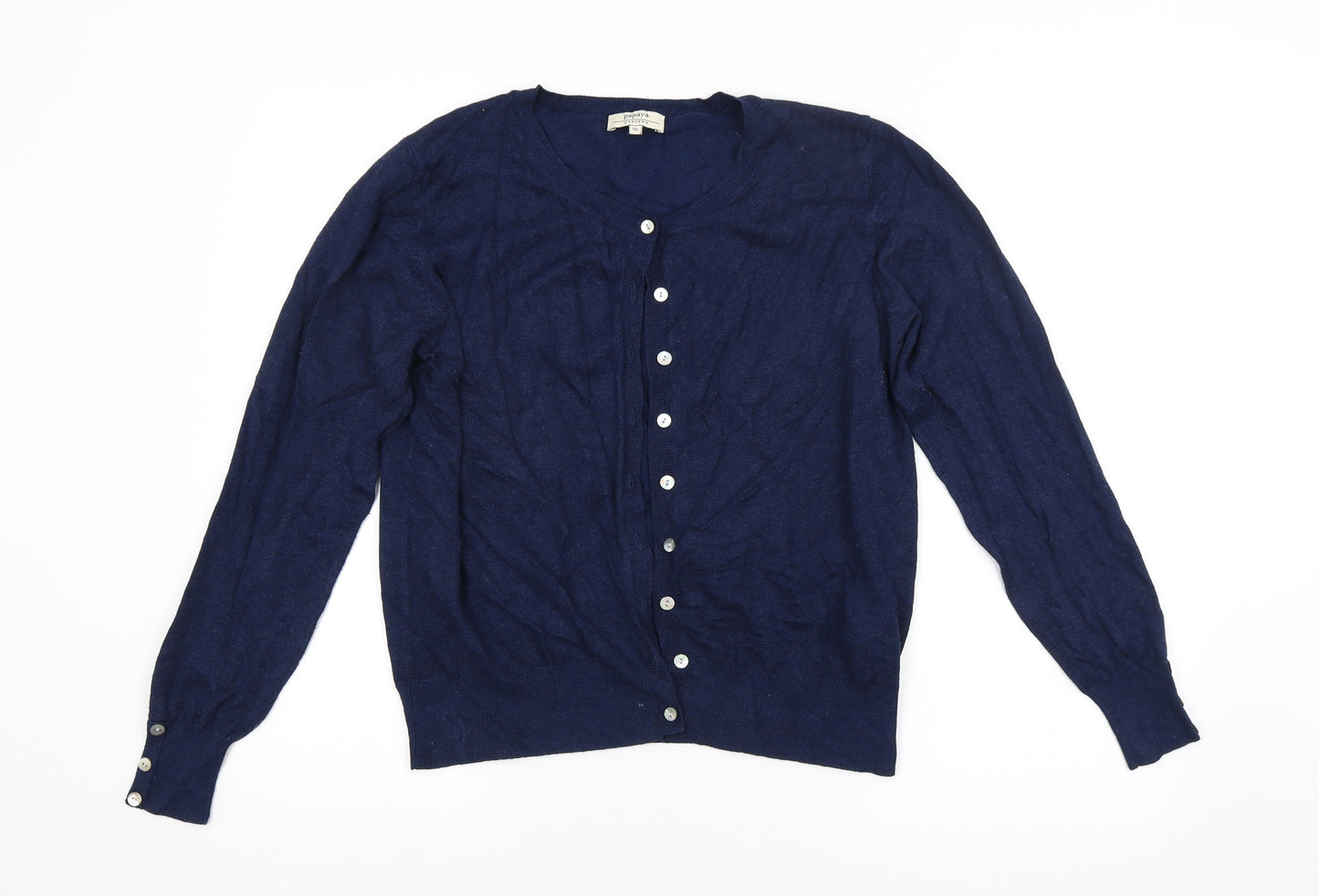 Papaya Womens Blue   Cardigan Jumper Size 16