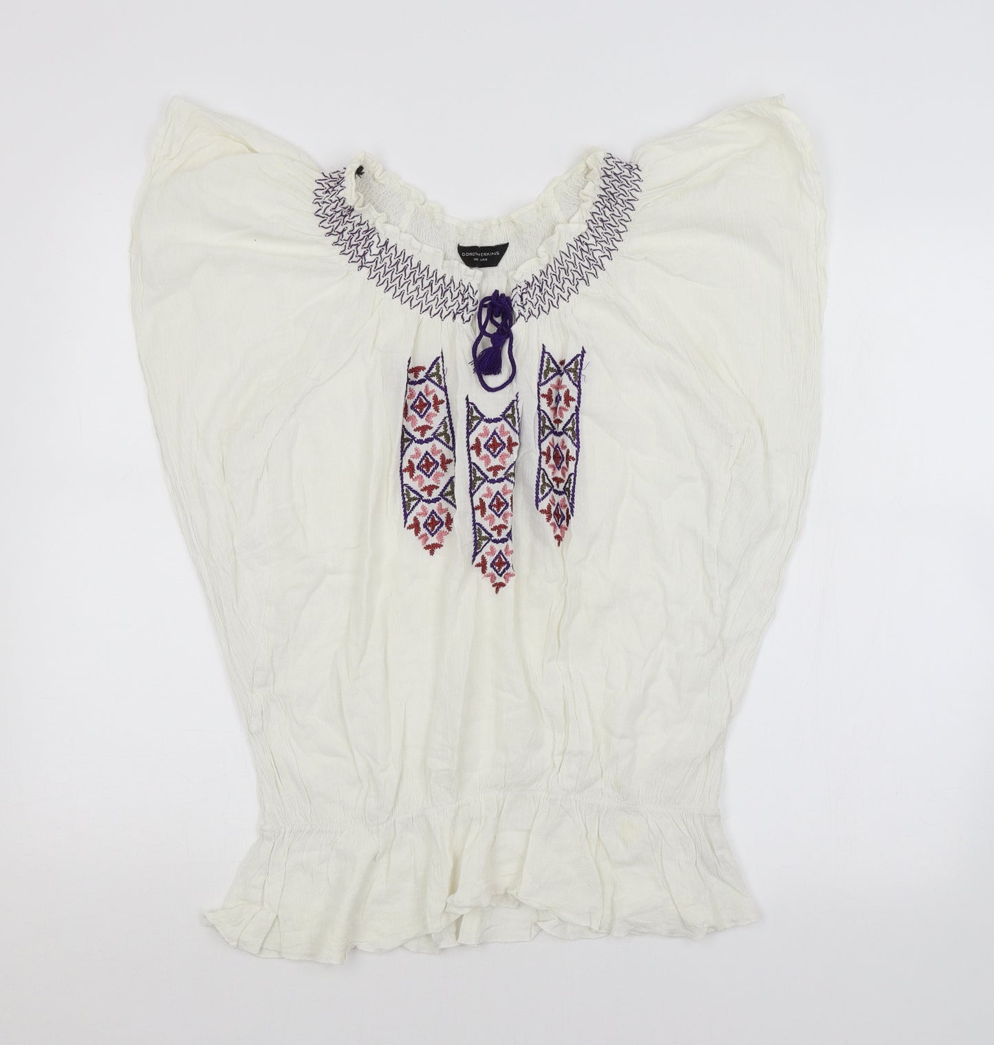 Dorothy Perkins Womens White   Basic Blouse Size 12