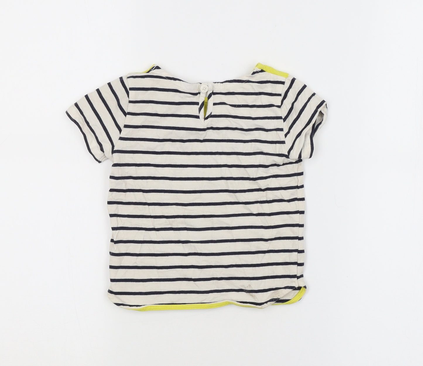 JUNIOR J Girls Multicoloured Striped  Basic T-Shirt Size 2-3 Years