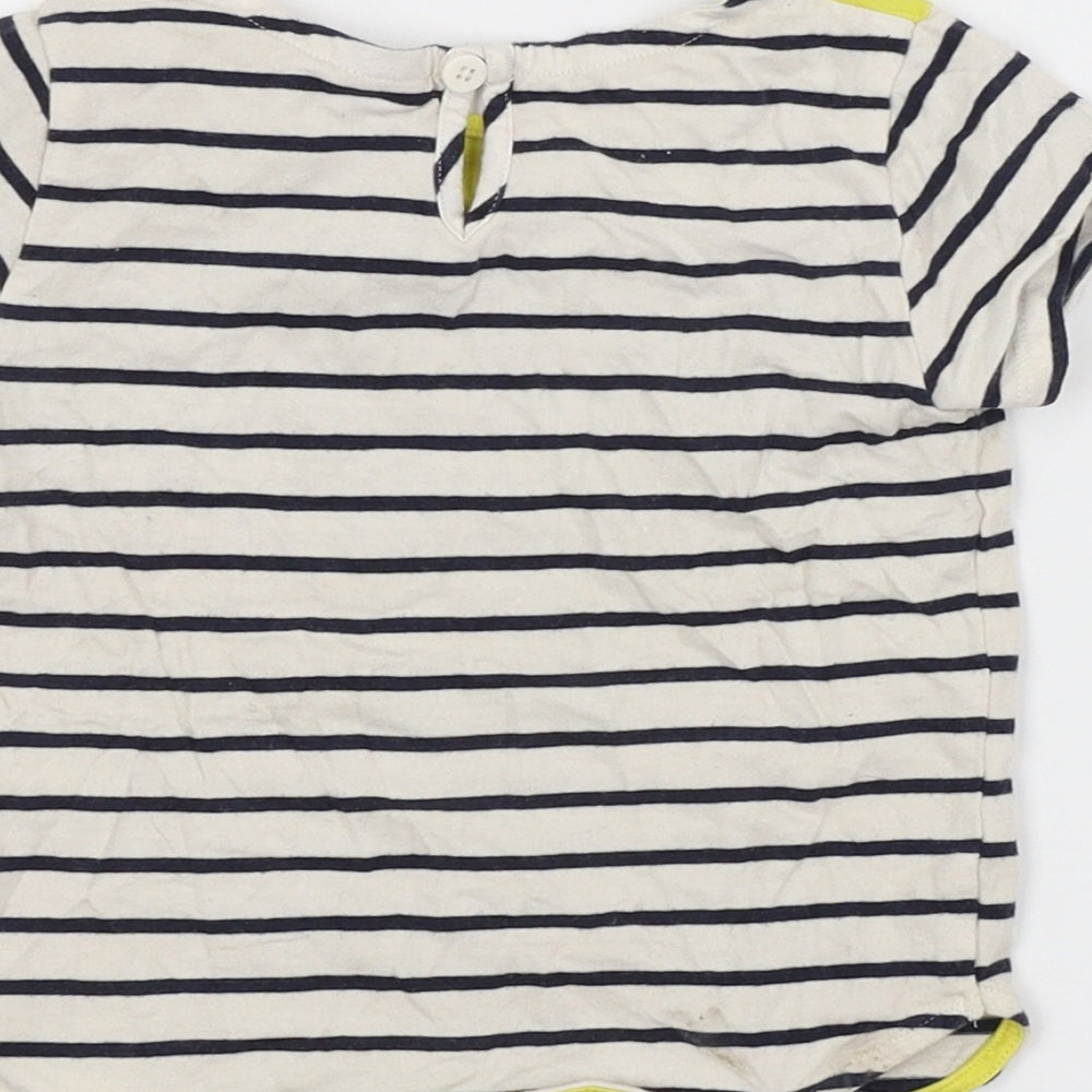 JUNIOR J Girls Multicoloured Striped  Basic T-Shirt Size 2-3 Years