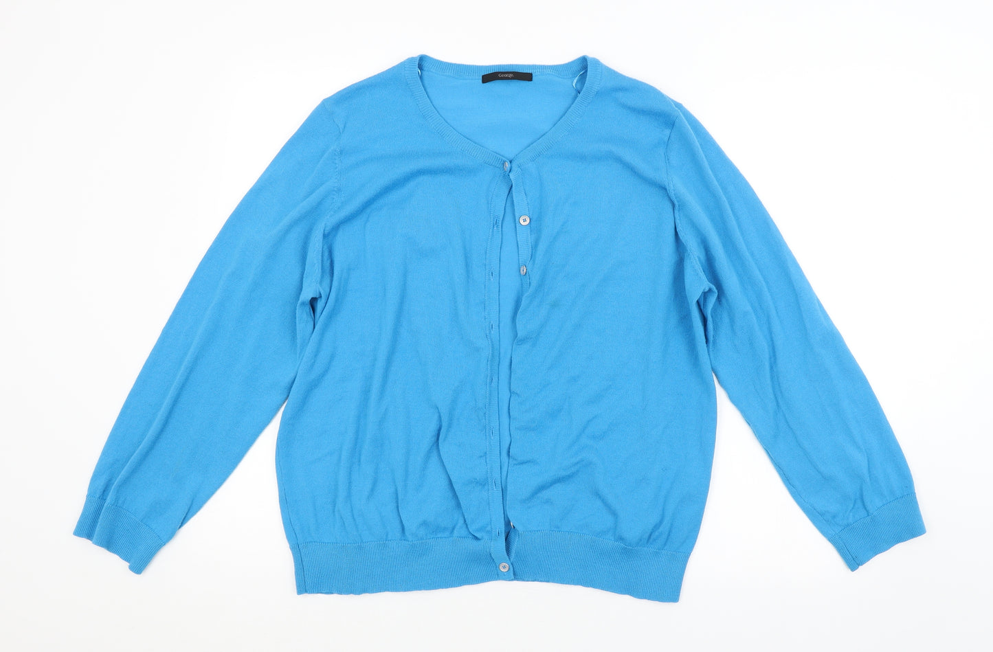 George Womens Blue   Cardigan Jumper Size 22