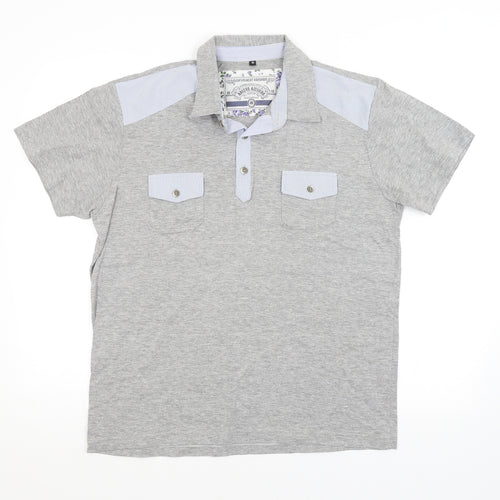 Preworn Mens Grey    Polo Size M