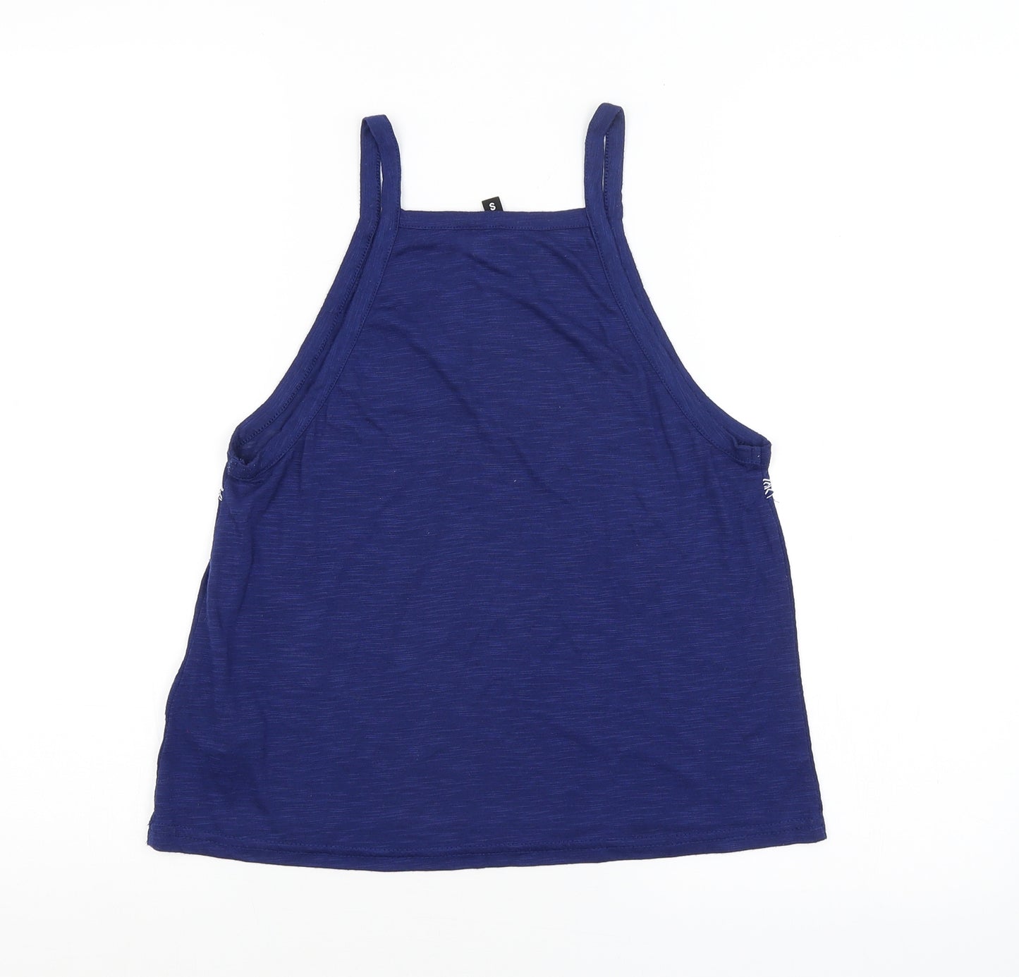 H&M Womens Blue Argyle/Diamond  Basic Tank Size S