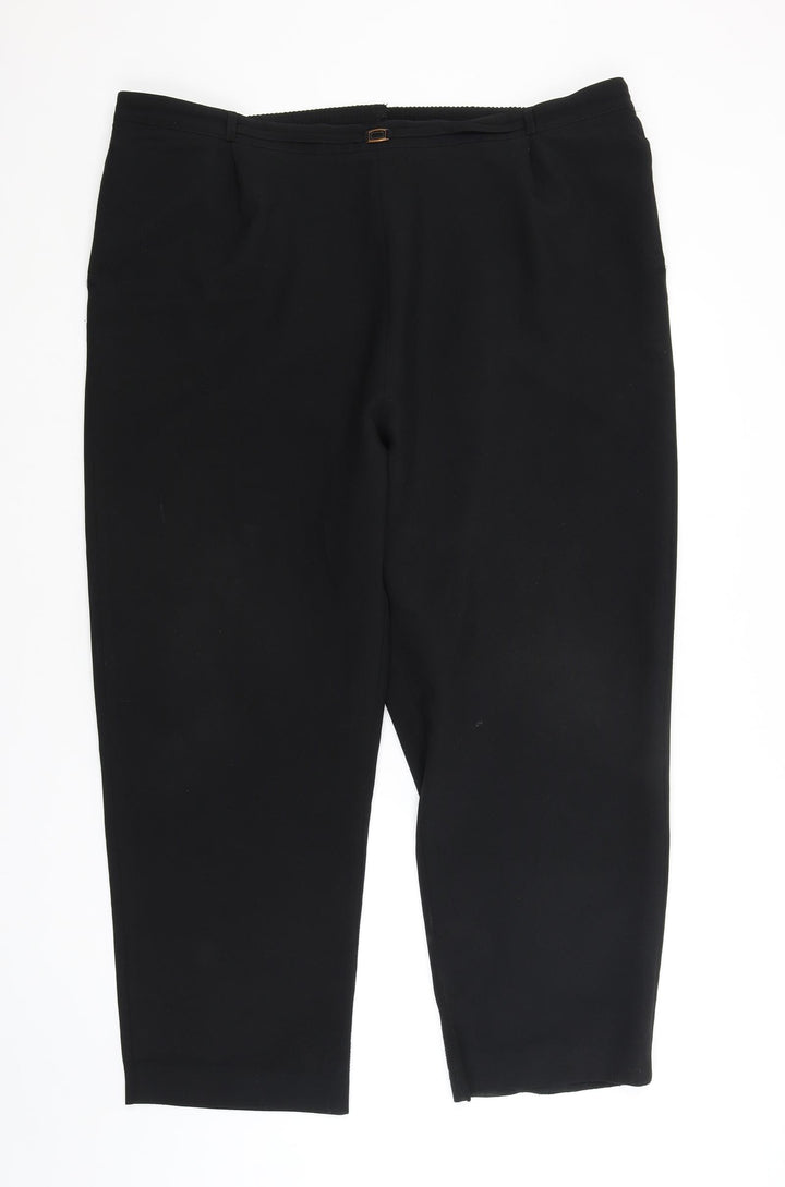 BM Womens Black Trousers Size 22 L28 in
