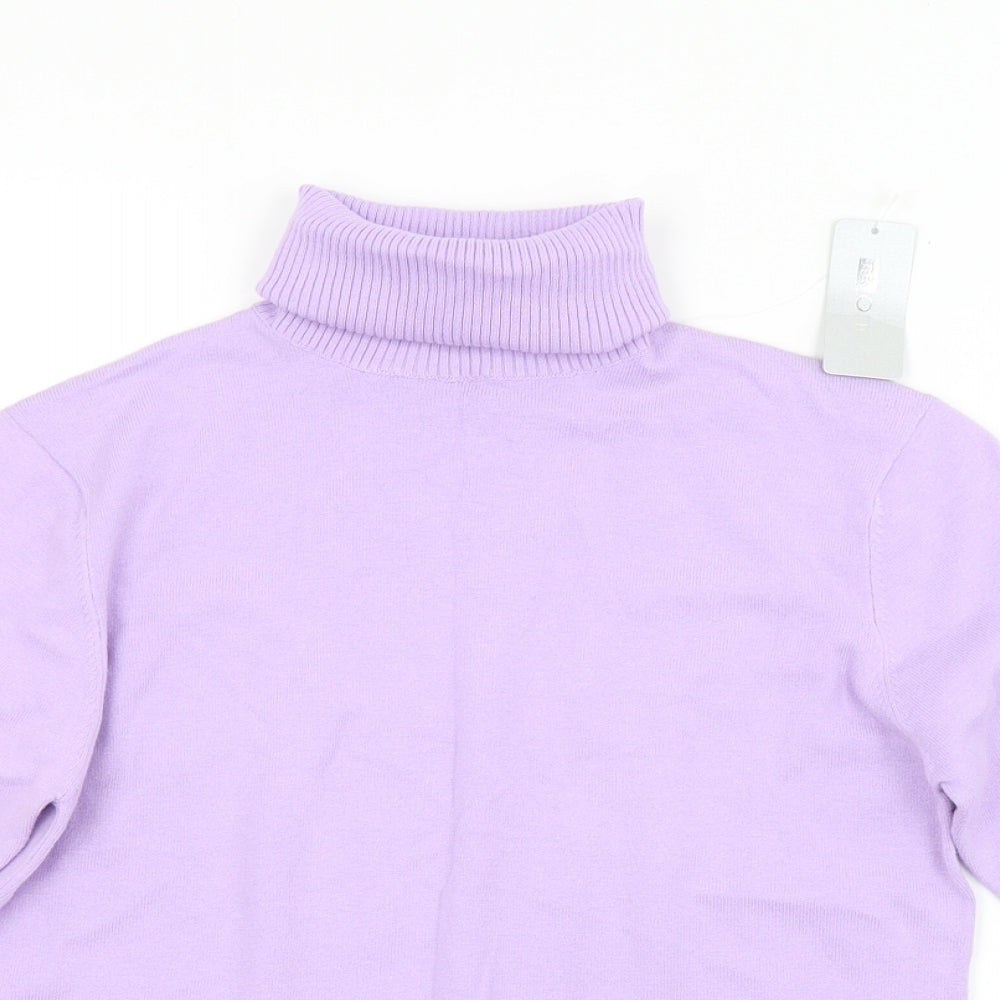 MK ONE Womens Purple   Pullover Jumper Size L