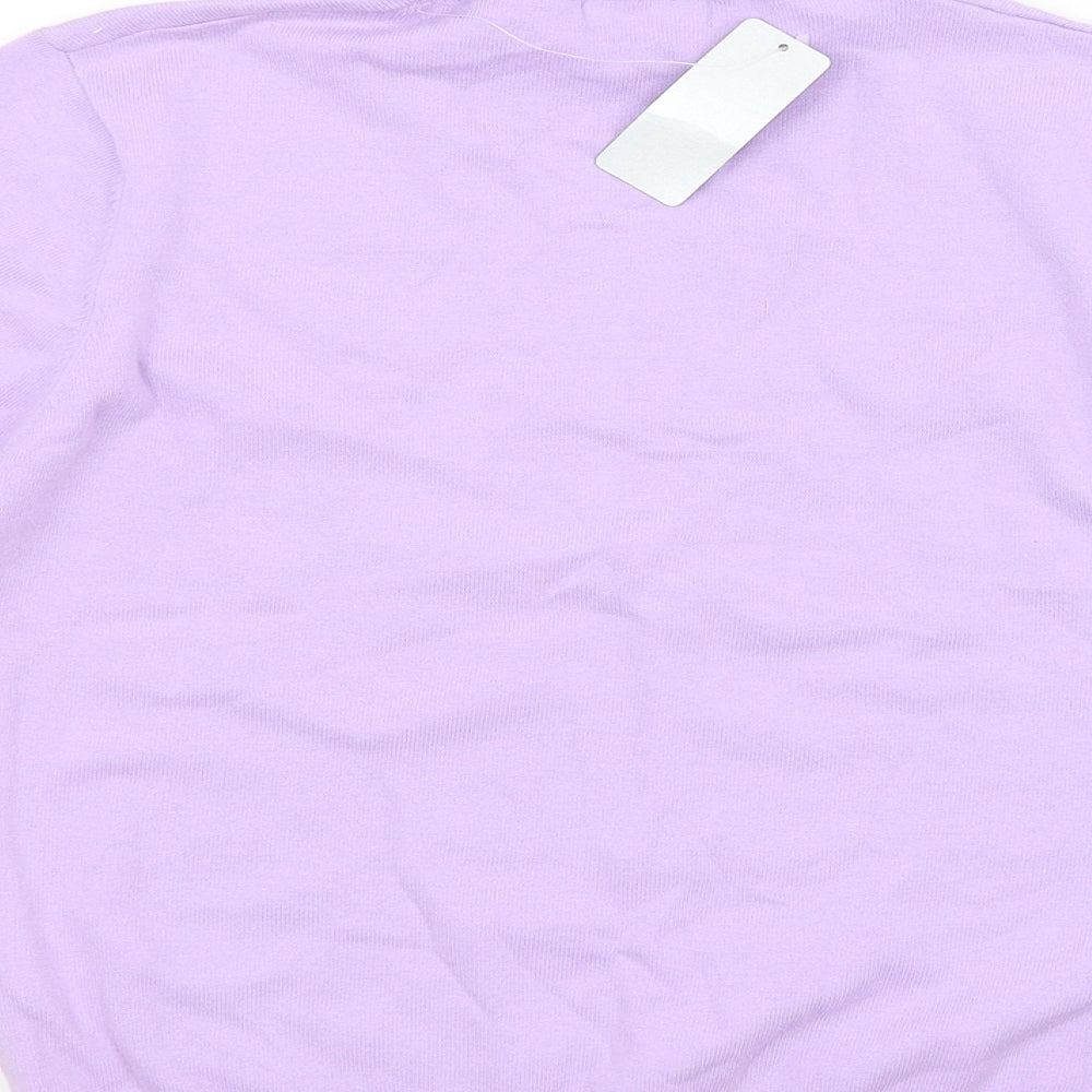 MK ONE Womens Purple   Pullover Jumper Size L