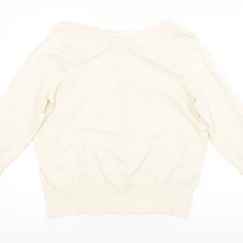 M&S Womens Beige   Cardigan Jumper