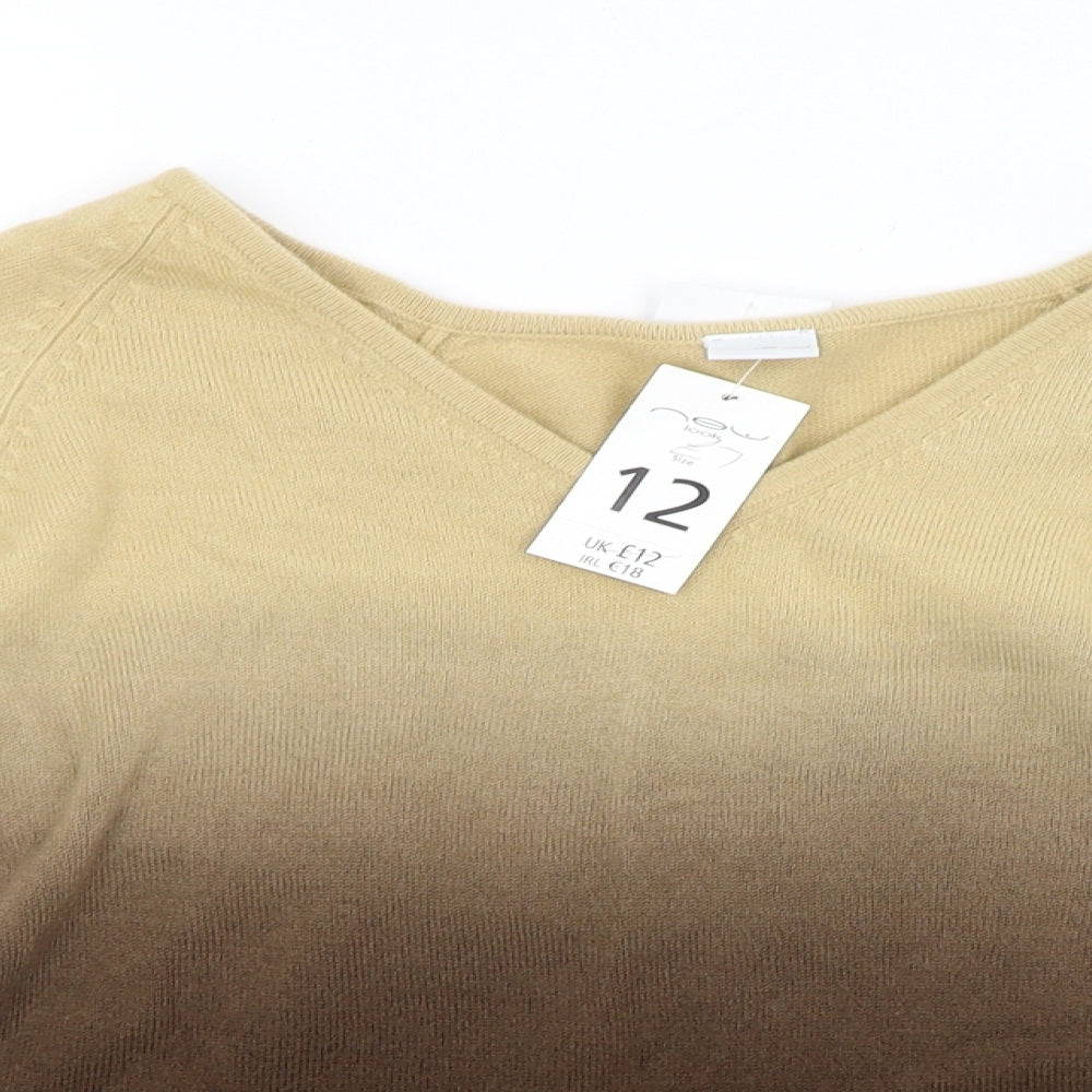 New Look Womens Brown   Pullover Jumper Size 12