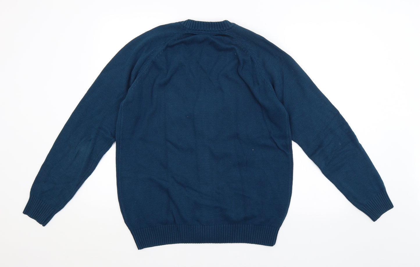 Cotton Traders Mens Blue   Cardigan Jumper Size M