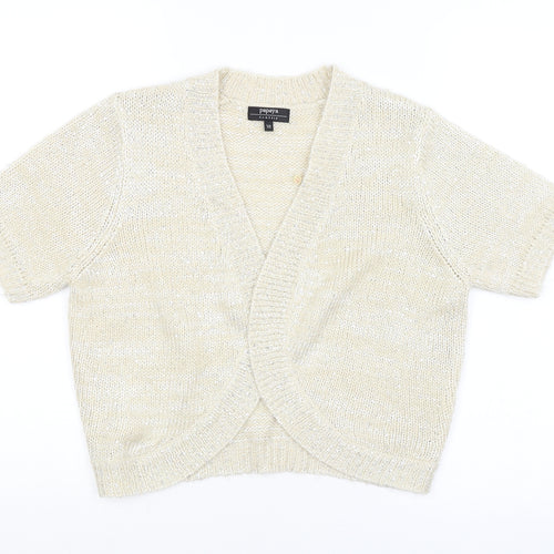 Papaya Womens Beige   Cardigan Jumper Size 10
