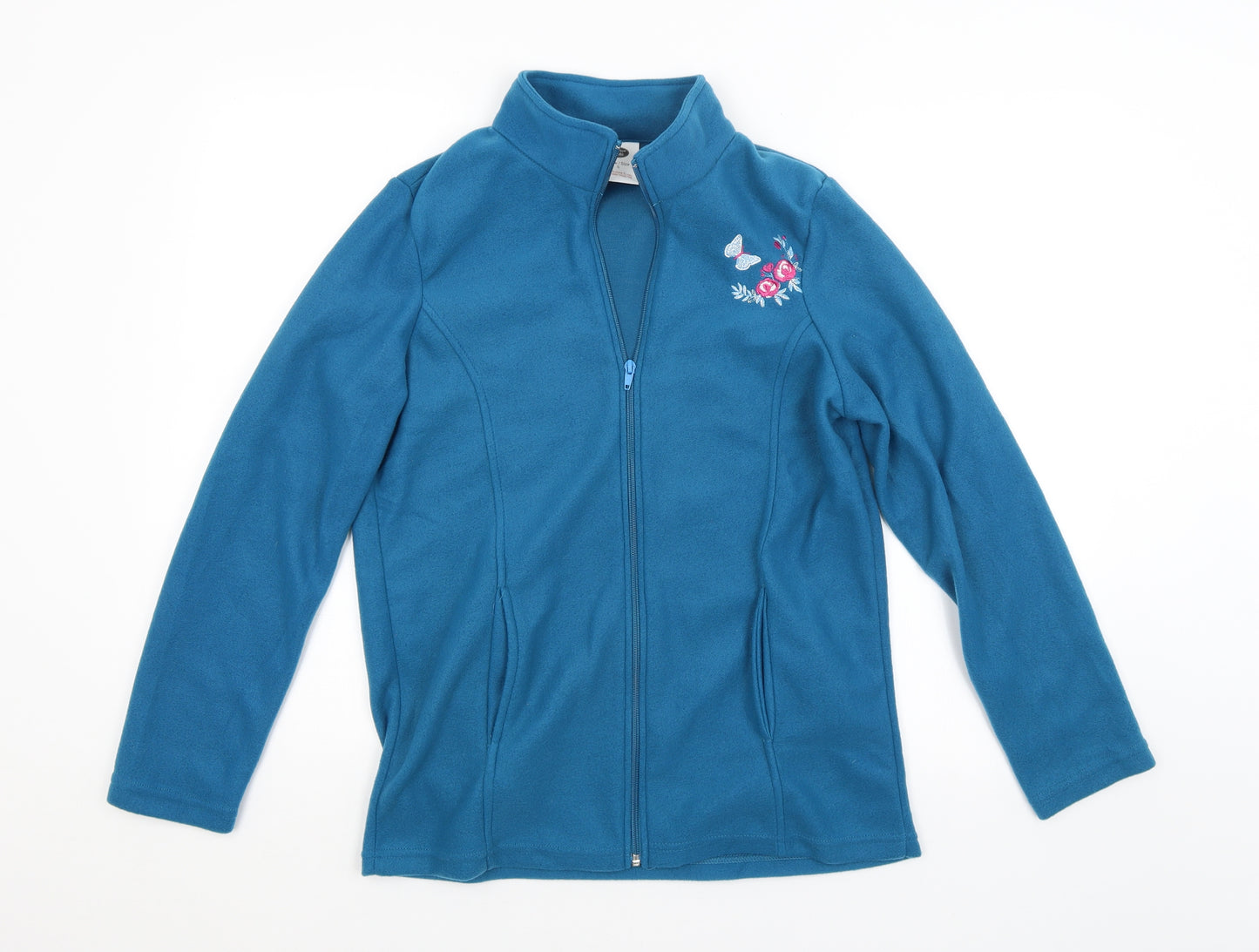 Preworn Womens Blue   Full Zip Sweatshirt Size S