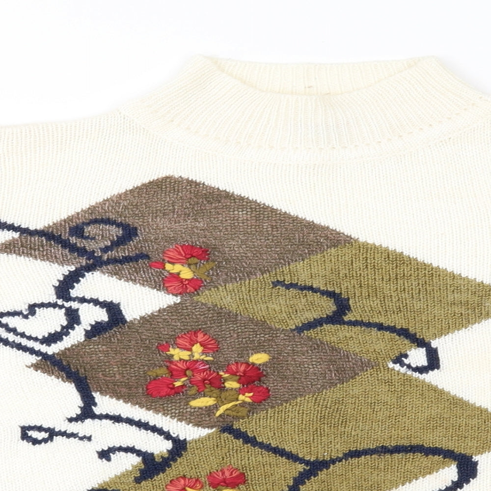 Emreco Womens Ivory   Pullover Jumper Size 8