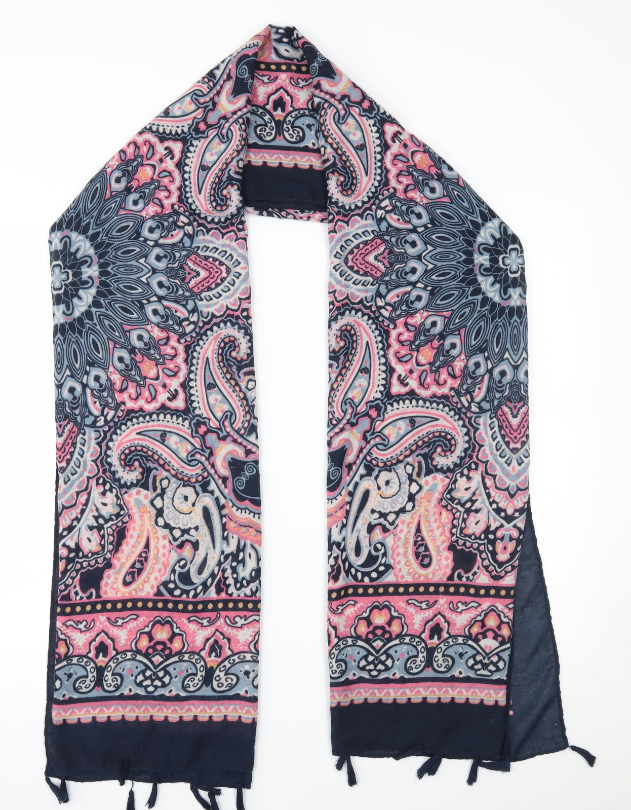 Preworn Womens Pink Paisley   Scarf