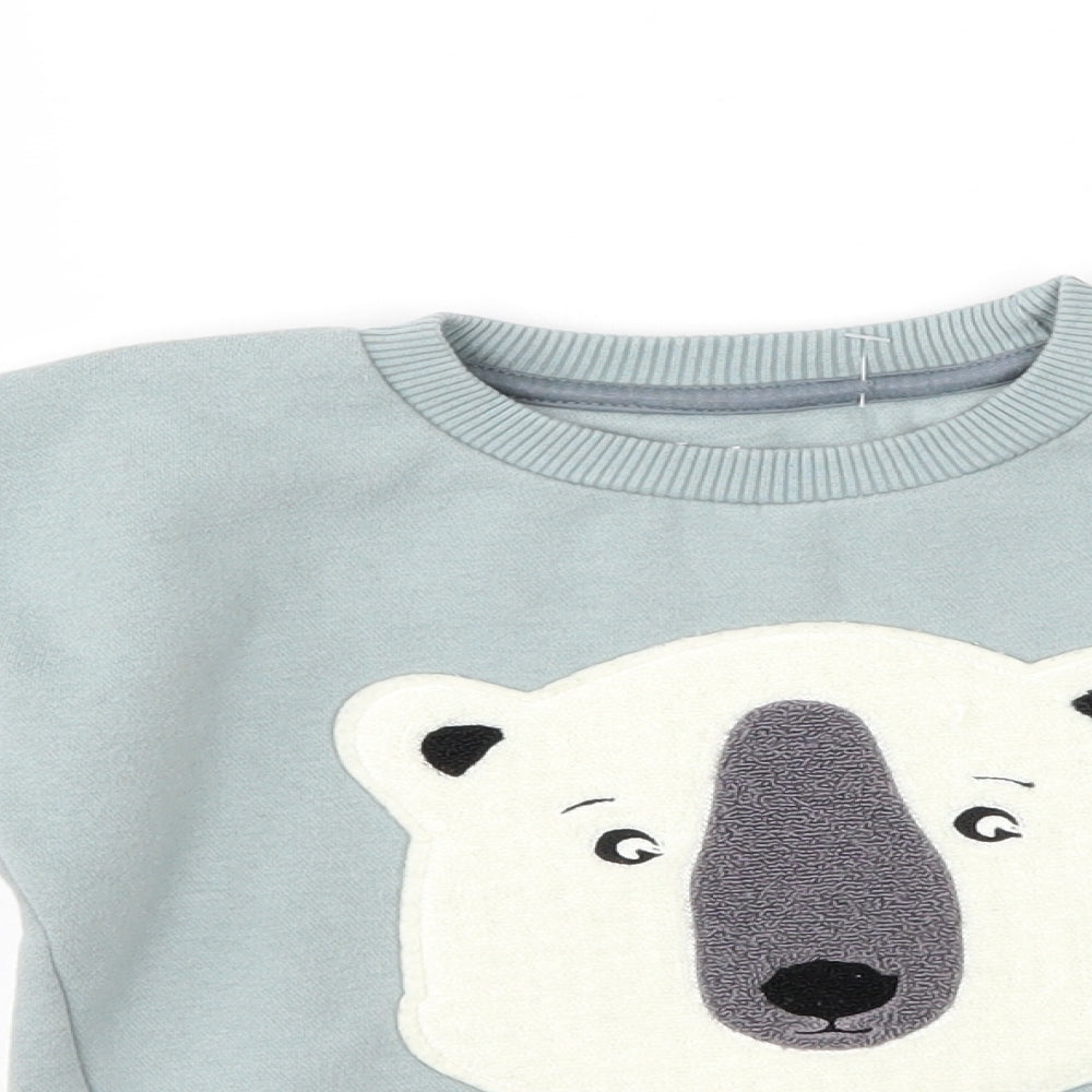 Nutmeg Boys Blue   Pullover Jumper Size 3-4 Years  - I'm too cool