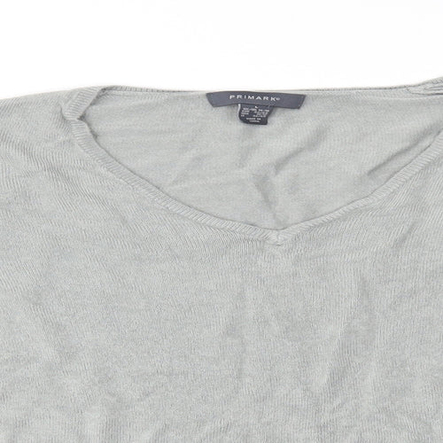 Primark Womens Grey   Pullover Jumper Size L
