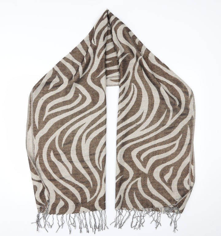Avon Womens Beige Animal Print   Scarf