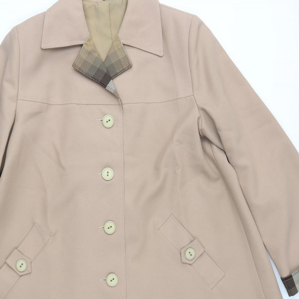 miss dannimac Womens Beige   Overcoat Coat One Size