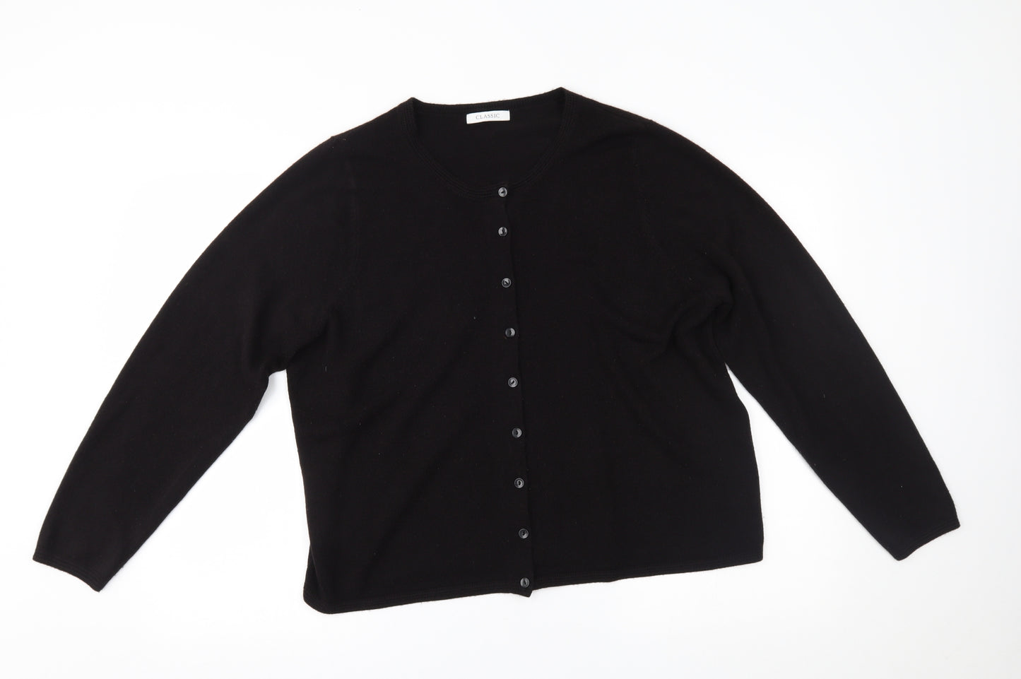 M&S Womens Black   Cardigan Jumper Size 18