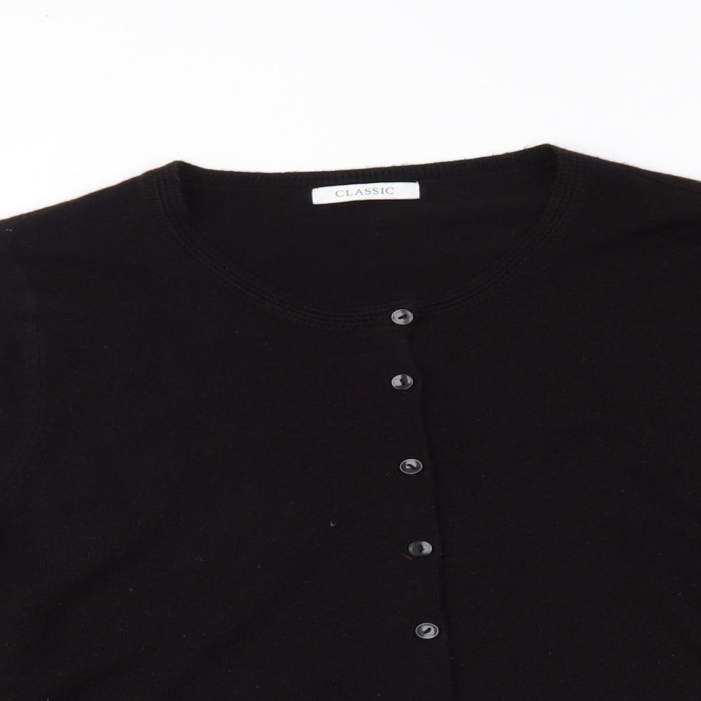 M&S Womens Black   Cardigan Jumper Size 18