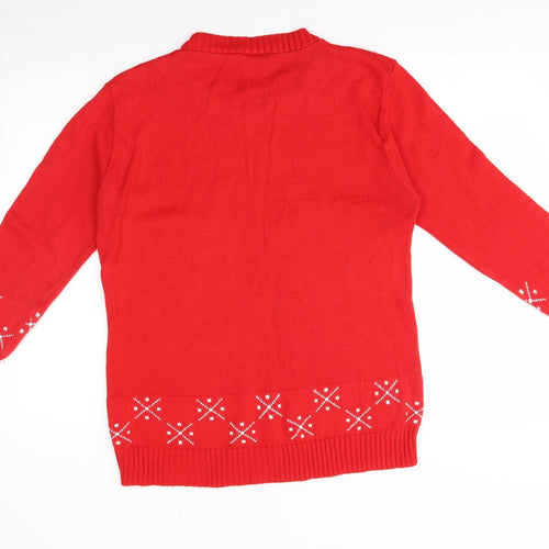 Gazelle Womens Red   Pullover Jumper One Size  - penguin