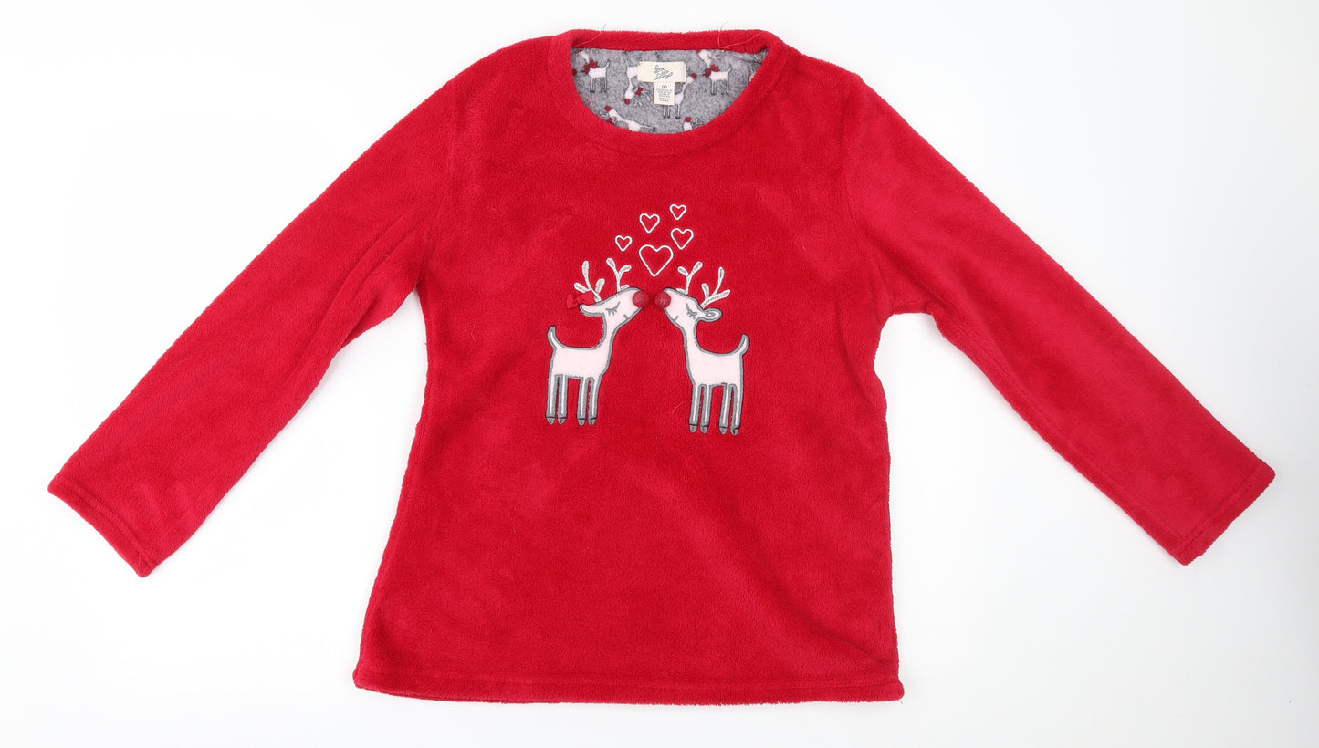 Primark Womens Red    Pyjama Top Size M  - matching set