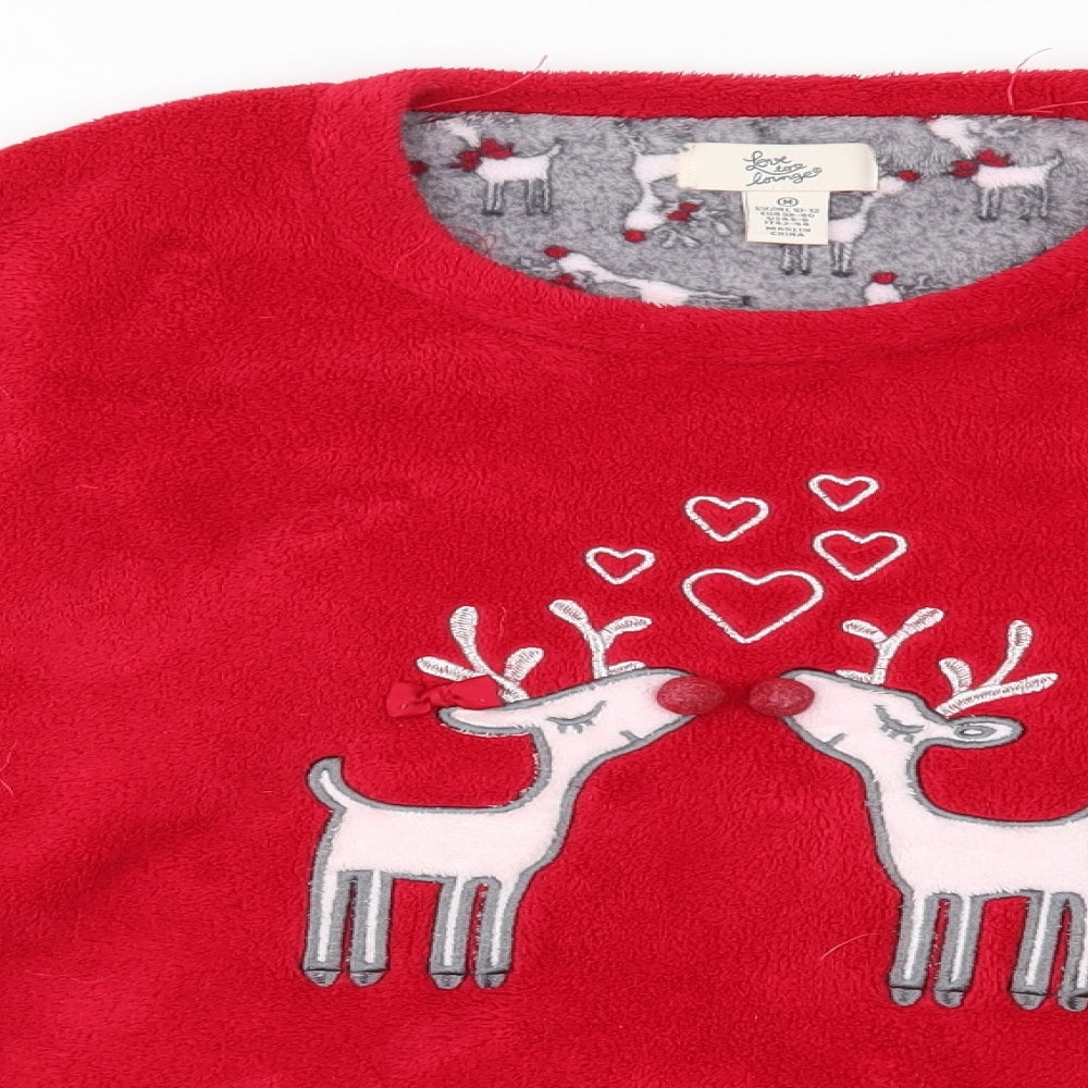 Primark Womens Red    Pyjama Top Size M  - matching set