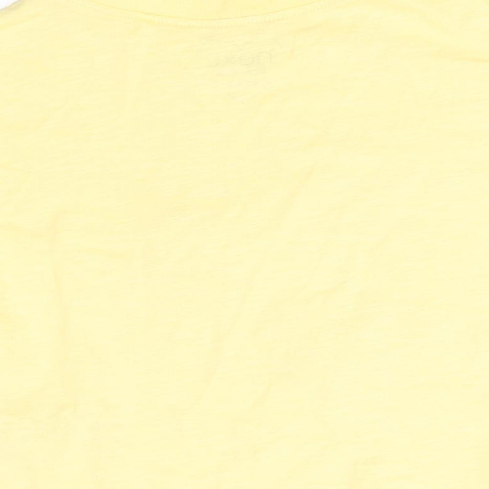 NEXT Girls Yellow   Basic T-Shirt Size 18-24 Months  - beach