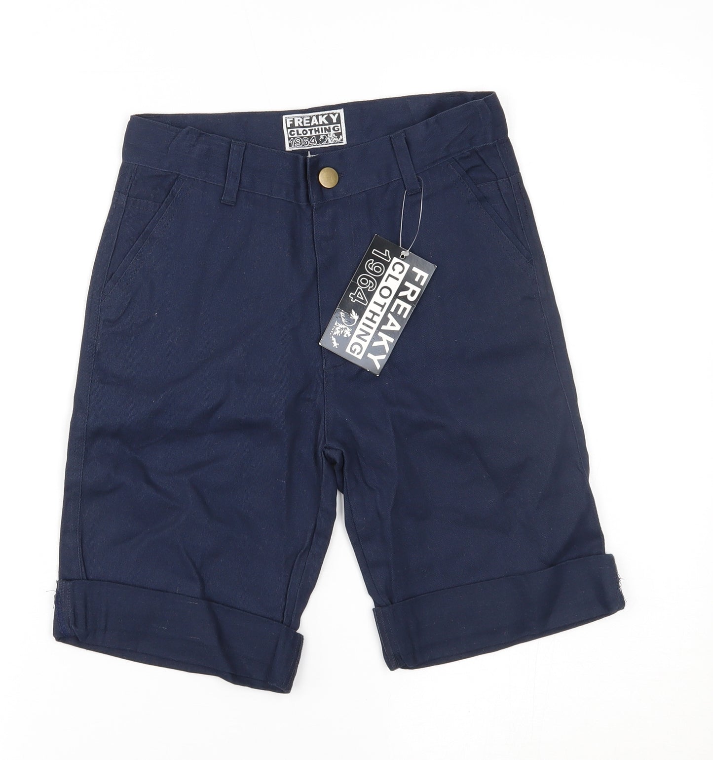 freaky clothing 1964 Boys Blue   Chino Shorts Size 11-12 Years