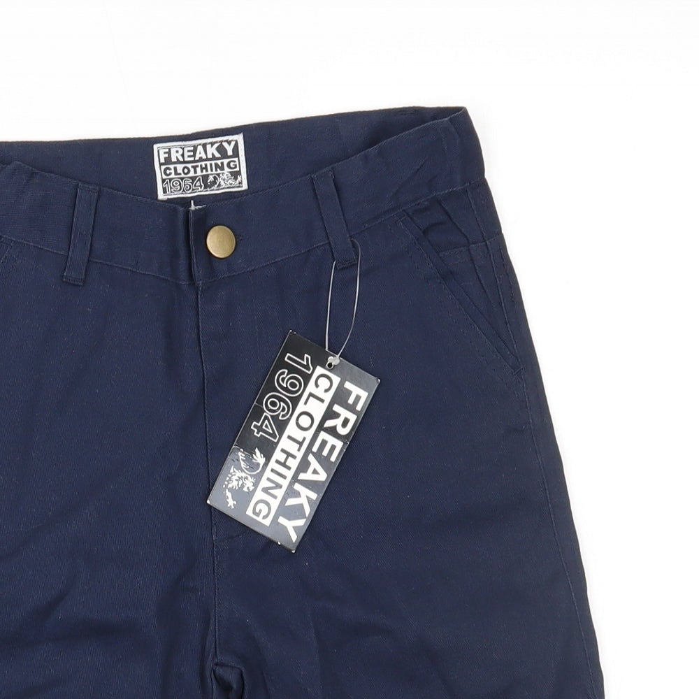 freaky clothing 1964 Boys Blue   Chino Shorts Size 11-12 Years